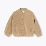 Blouson en moumoute Femme Beige