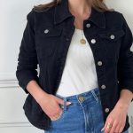 Veste en jean noir : Codi