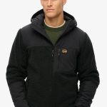 Superdry & Co EXPEDITION BORG HYBRID... Veste polaire noir ZALANDO.FR