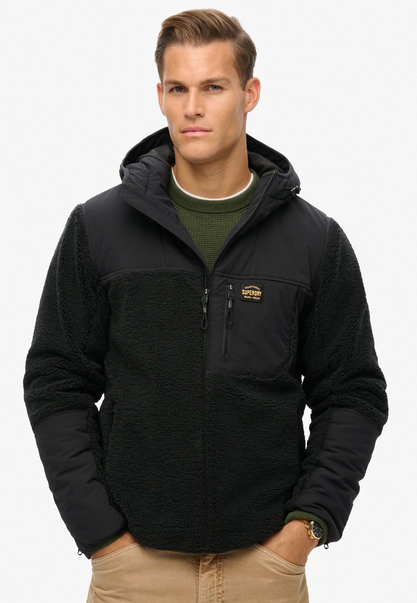 veste-polaire-119qhi-1.jpg Superdry & Co EXPEDITION BORG HYBRID... Veste polaire noir ZALANDO.FR – Image 1