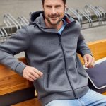 Veste Polaire Haute Densité à Capuche Homme 10°C – James & Nicholson JN1144