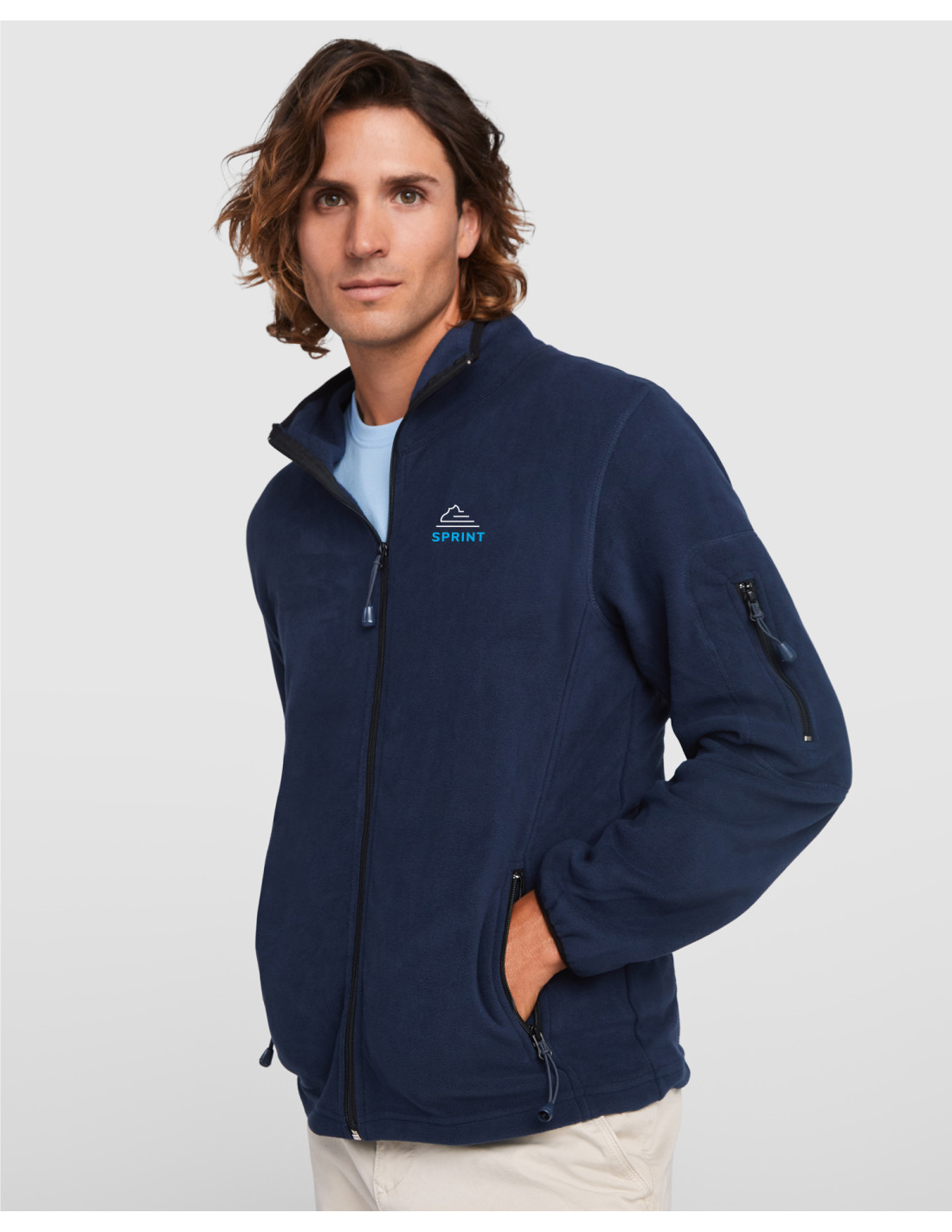 veste-polaire-424sof-1.jpg Veste polaire homme à personnaliser 300g "LUCIANE" | SIP19 – Image 1