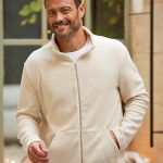 Veste Polaire Zippée Homme Écru Cocorico