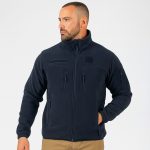 Blouson polaire bleu marine fitté Tailles XXXL