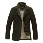 Manteau printemps coupe vent pour homme avec fermeture bouton