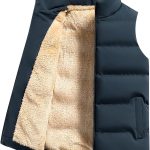 Veste sans Manche Homme Gilet Matelassé Polaire sans Manche Homme Hiver Chaud Veste sans Manches Homme Polaire Matelassé Gilets Rembourré Grande ...