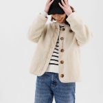 Veste ample en sherpa femme