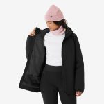 Veste de ski et snowboard chaud et imperméable femme, 100 noir | Decathlon