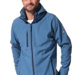 Veste en Softshell KIRIN Homme Zippée avec Capuche Amovible HUBLOT|capbretagne VÊTEMENTS MARINS BRETAGNE