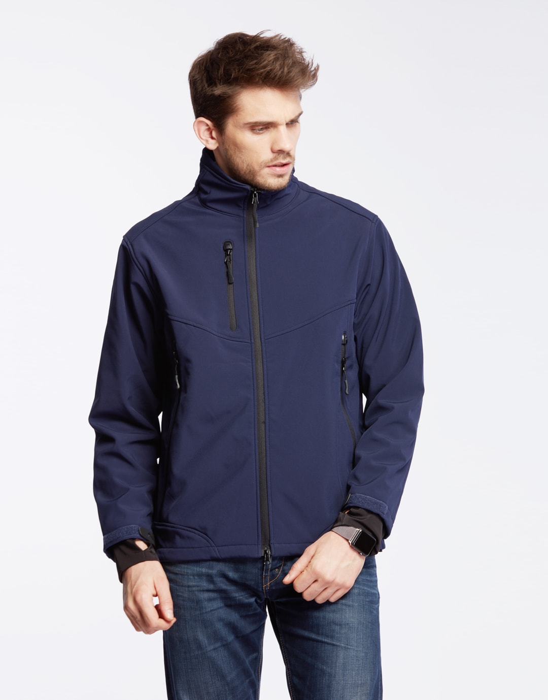veste-softshell-homme-644eos-1.jpg Blouson technique softshell homme VOLCANO – Image 1