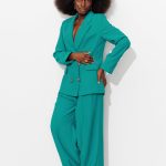 Veste de tailleur Femme Vert émeraude