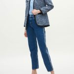 Veste tweed à galons