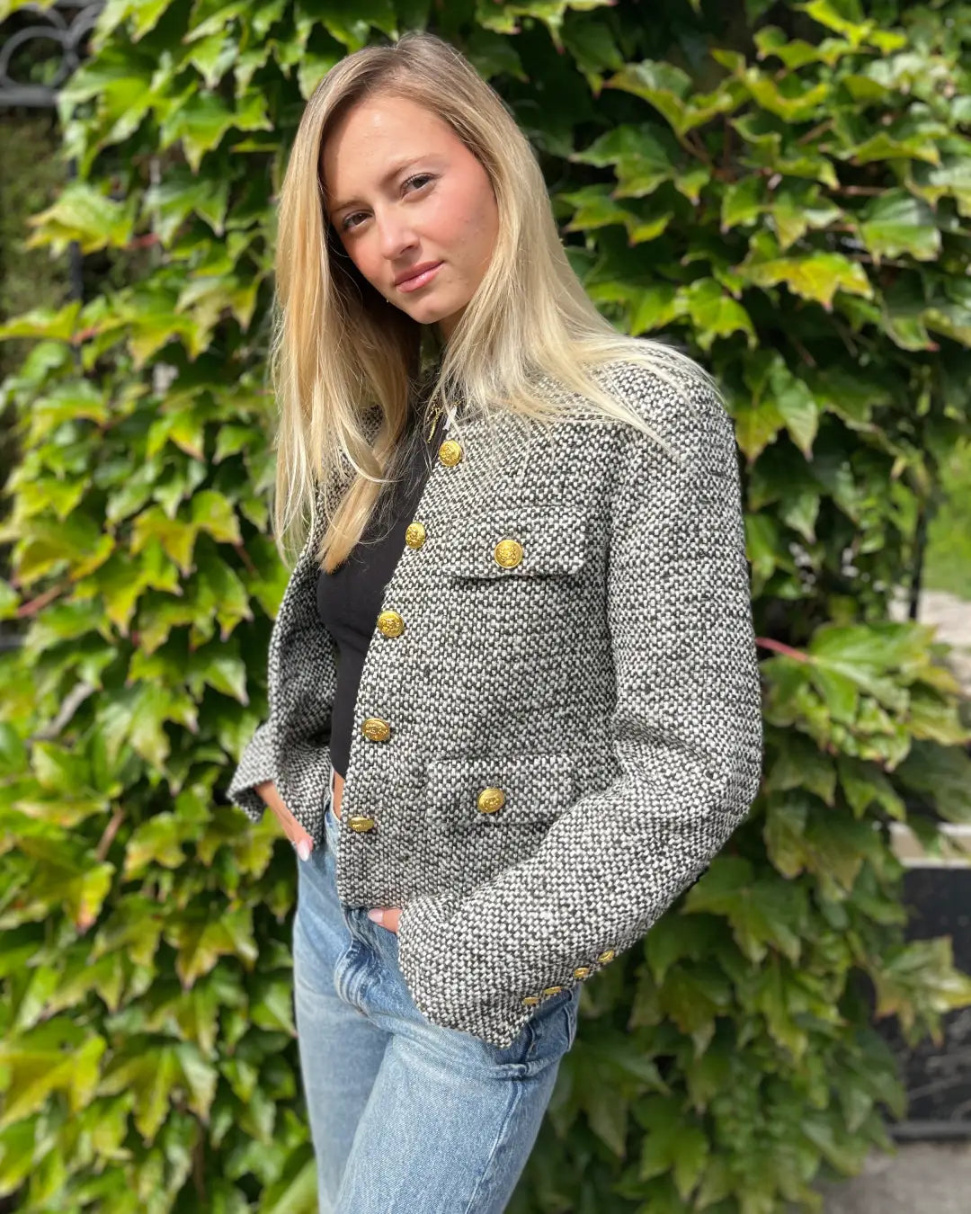 veste-tweed-femme-571gcj-1.jpg Veste en Tweed Hilem L – Image 1