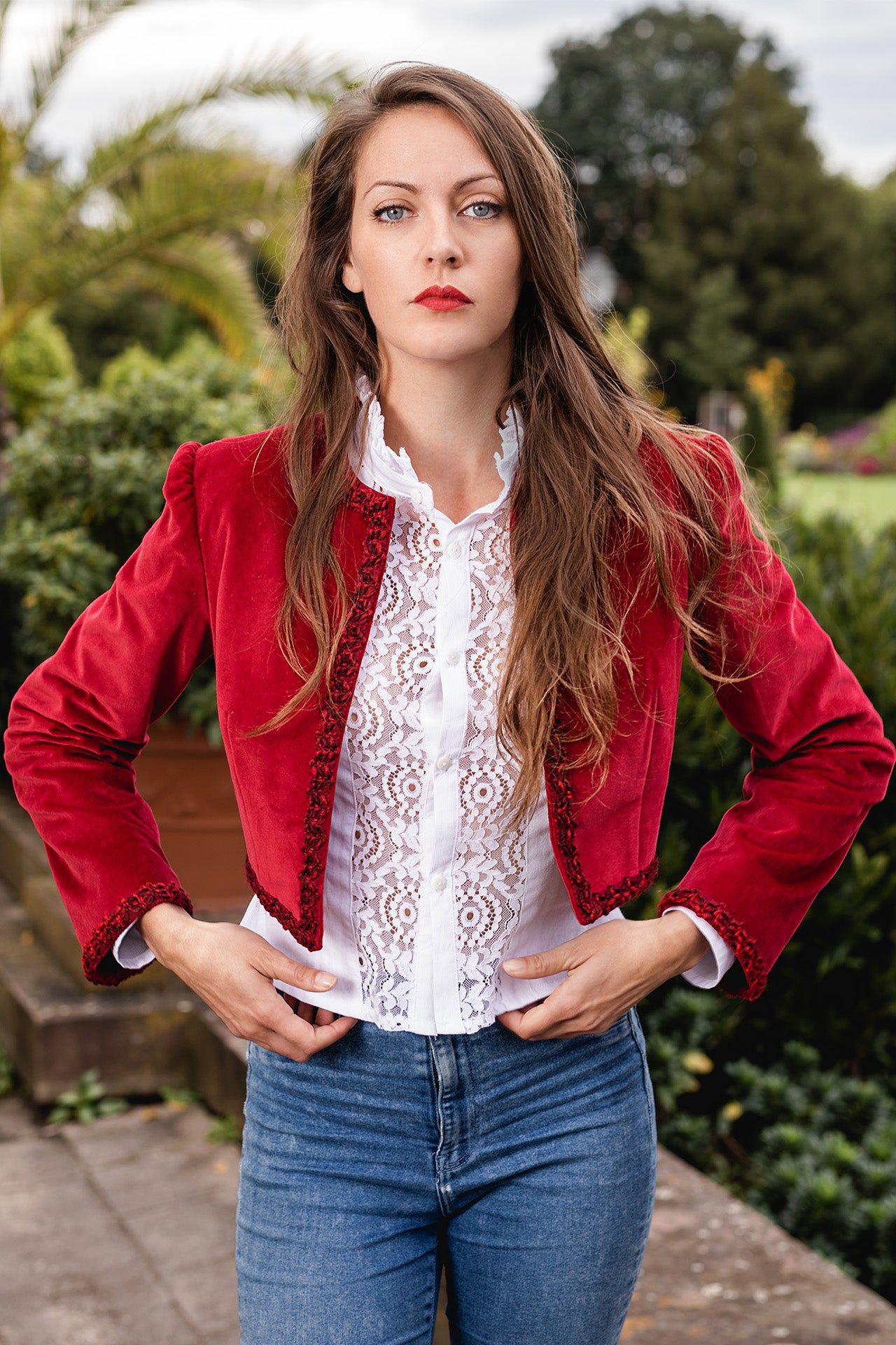 veste-velours-femme-081qid-1.jpg Veste en velours de coton : Bianca – Laurence Charnay – Image 1