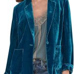 Veste en velours doré pour femme Couleur unie Décontractée Pour femme, ag, S : Amazon.fr: Mode