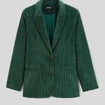 Blazer en velours côtelé VERT FONCE pour femme S'ENGAGER POUR DURER