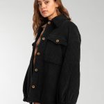 Lucky Cord Veste en velours côtelé pour Femme Veste en velours côtelé Noir Femme | Billabong