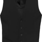 Gilet sans manches K501 noir veston serveur homme