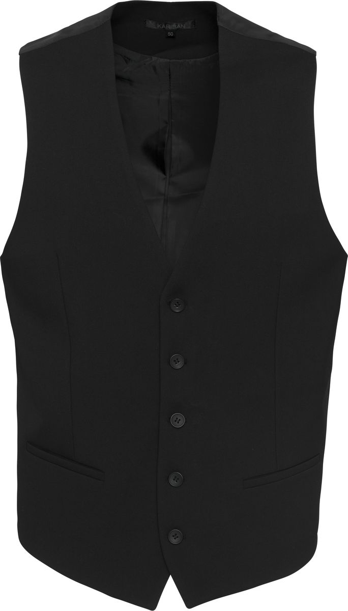 veston-homme-479gyl-1.jpg Gilet sans manches K501 noir veston serveur homme – Image 1